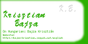 krisztian bajza business card